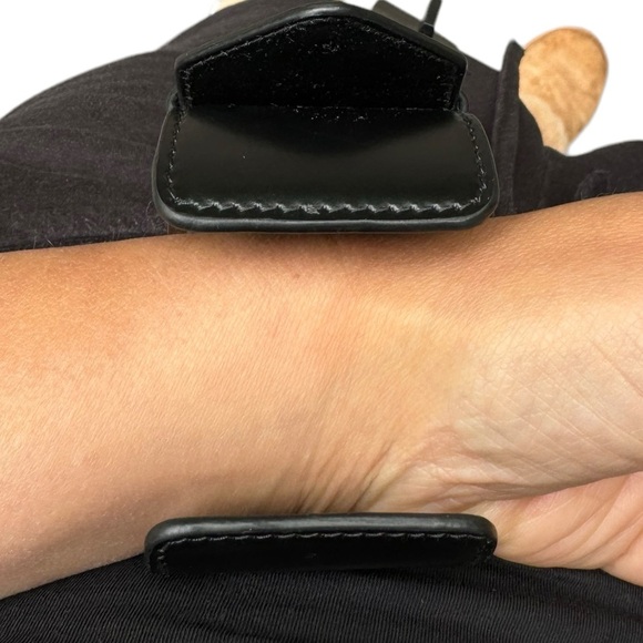 NWT***PRADA Black Leather Wide Cuff Wrist Buckle****$685 - Picture 4 of 4